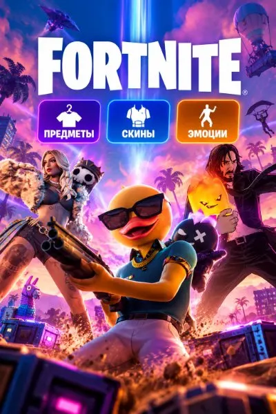 FORTNITE Предметы Скины Эмоции (подарком) — обложка